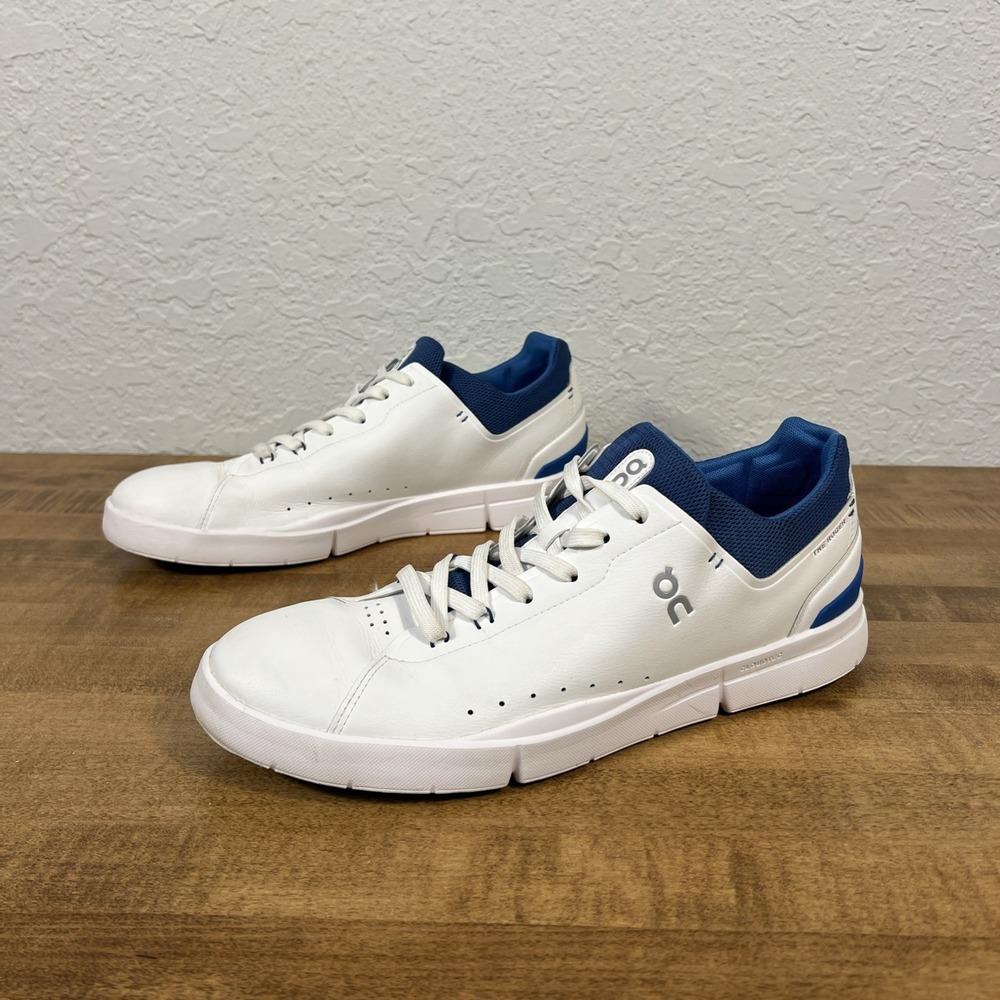 On Cloud The Roger Advantage Sneakers Size 12 Men's White/ Royal Blue